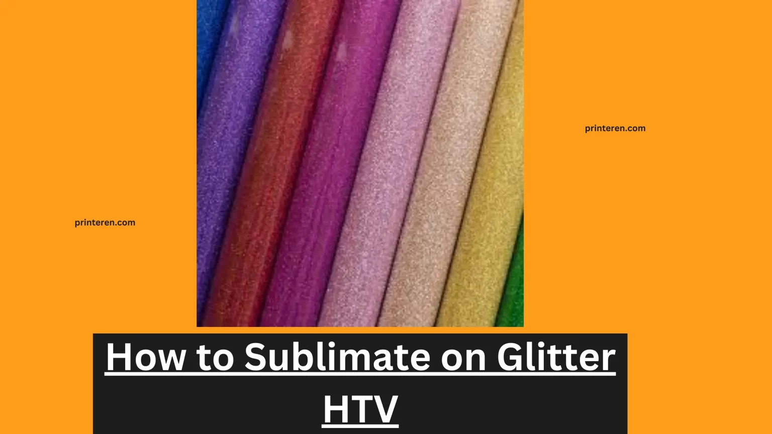 Sublimation on Glitter Htv: How to Sublimate?