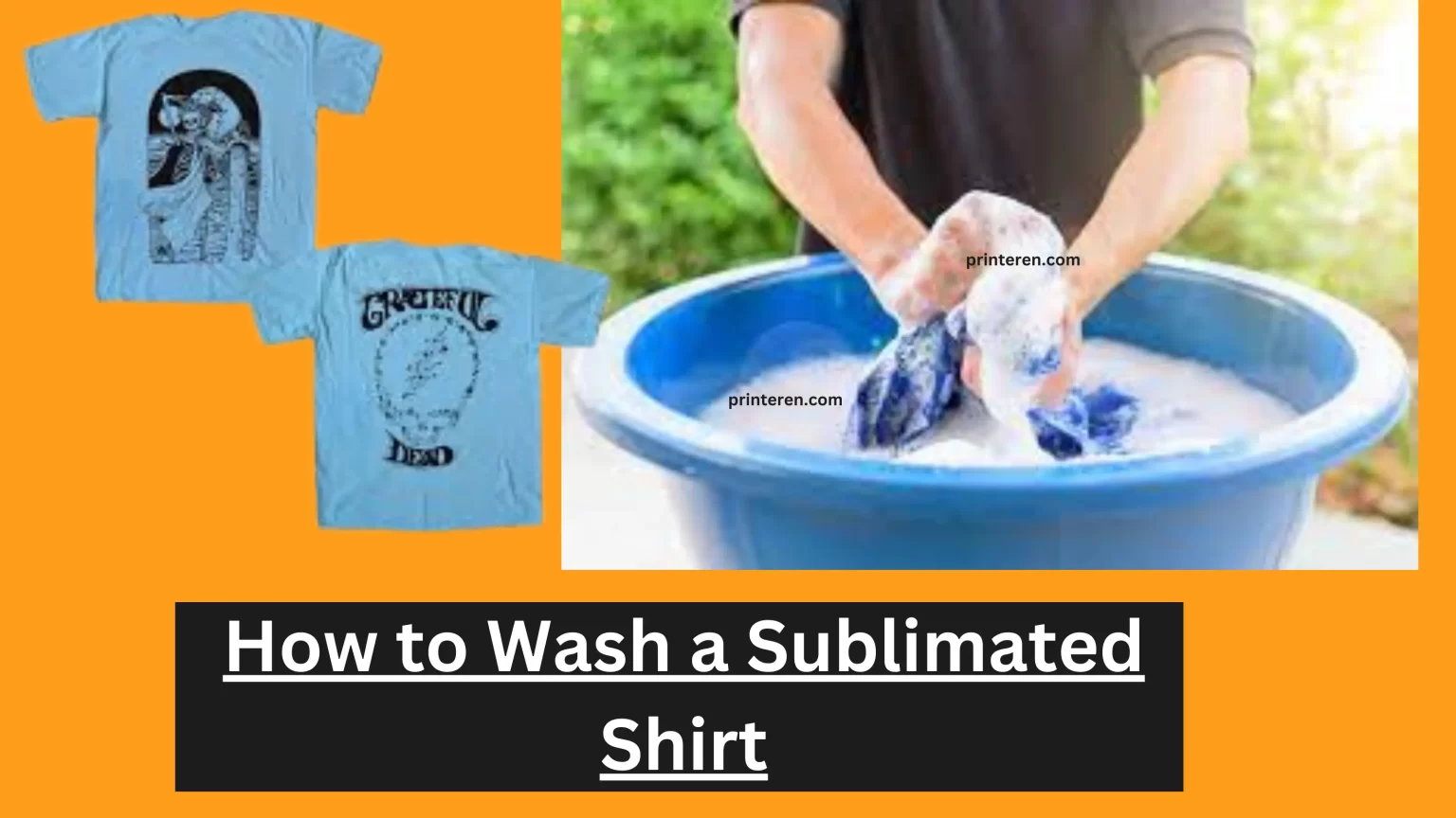 Sublimation Washing Instructions: How to Wash a Sublimated Shirt