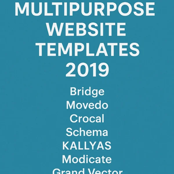 10 Best Multipurpose Website Templates 2019